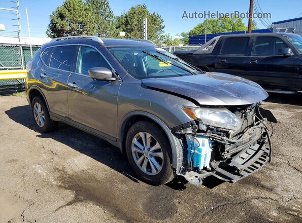 5N1AT2MV7GC923724 2016 NISSAN ROGUE Gray Front right