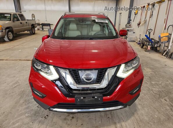 5N1AT2MV7HC782588 2017 NISSAN ROGUE Red Դիմացի տեսք