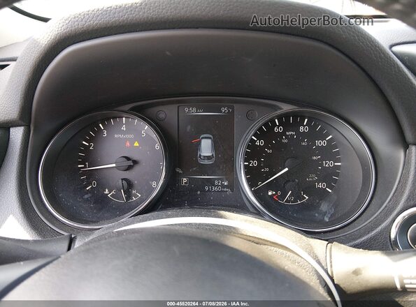 5N1AT2MV7HC811104 2017 NISSAN ROGUE White Widok tylnych siedzeń