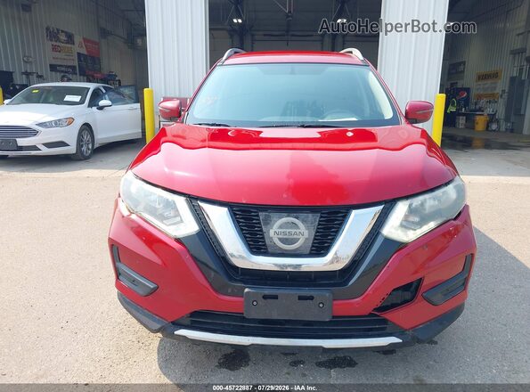 5N1AT2MV7HC872551 2017 NISSAN ROGUE Red Instrument cluster view