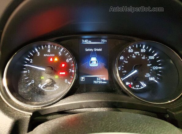 5N1AT2MV7HC887146 2017 NISSAN ROGUE Серый Вид щитка приборов