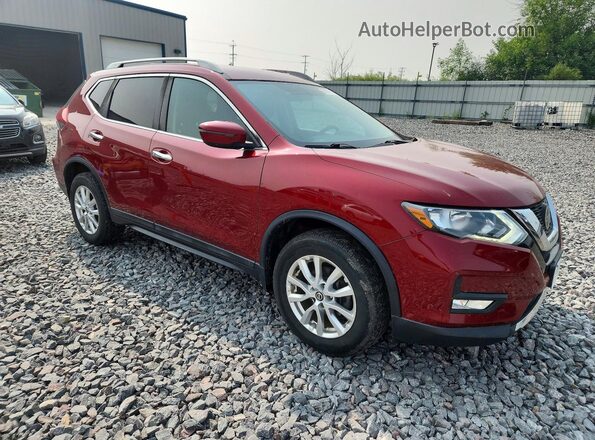 5N1AT2MV7JC716595 2018 NISSAN ROGUE Maroon Front right