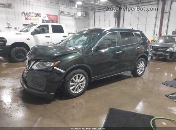 5N1AT2MV7JC825977 2018 NISSAN ROGUE Green წინა მარცხენა ხედი სამი მეოთხედიდან