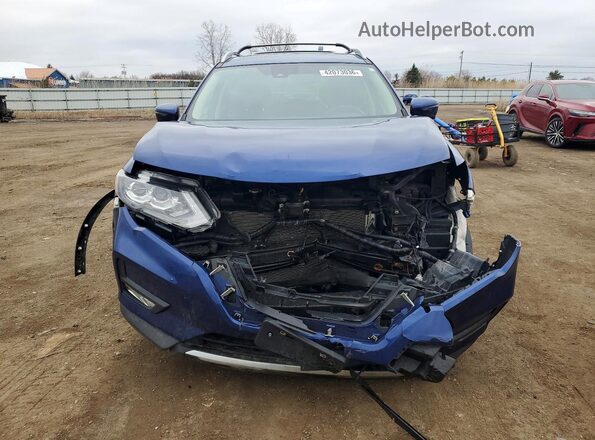 5N1AT2MV7JC838101 2018 NISSAN ROGUE Blue Вид спереду