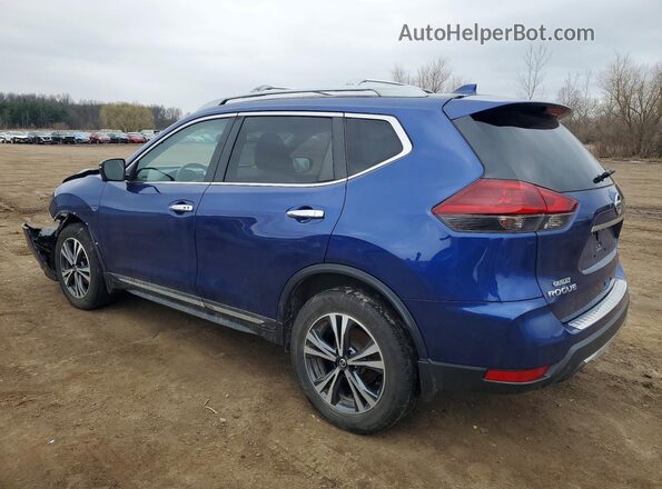 5N1AT2MV7JC838101 2018 NISSAN ROGUE Blue Задня ліва чверть