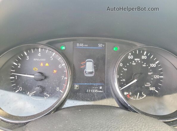 5N1AT2MV7KC718719 2019 NISSAN ROGUE White ხელსაწყოთა პანელის ხედი