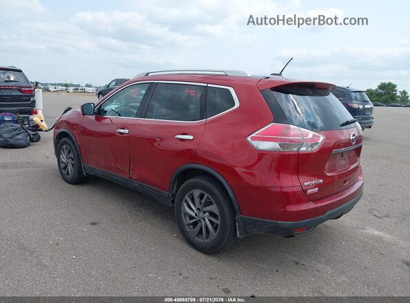 5N1AT2MV8GC736377 2016 NISSAN ROGUE Red Trasero izquierdo