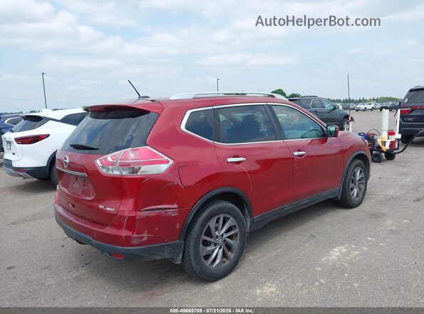 5N1AT2MV8GC736377 2016 NISSAN ROGUE Red Trasero derecho