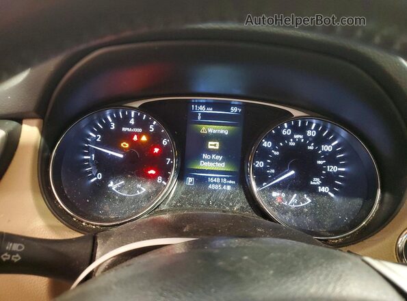 5N1AT2MV8GC768326 2016 NISSAN ROGUE Black Вид щитка приладів