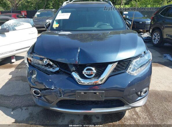 5N1AT2MV8GC776829 2016 NISSAN ROGUE Blue Widok z przodu