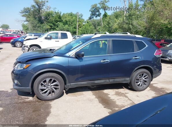 5N1AT2MV8GC776829 2016 NISSAN ROGUE Blue Widok wnętrza 360 stopni