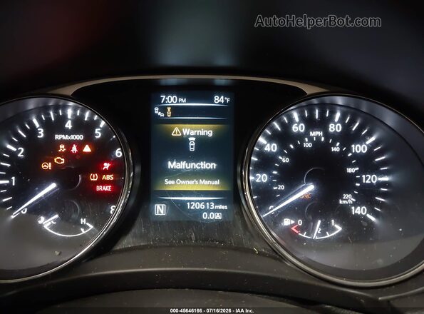 5N1AT2MV8GC784882 2016 NISSAN ROGUE Gray Հետևի նստատեղերի տեսք