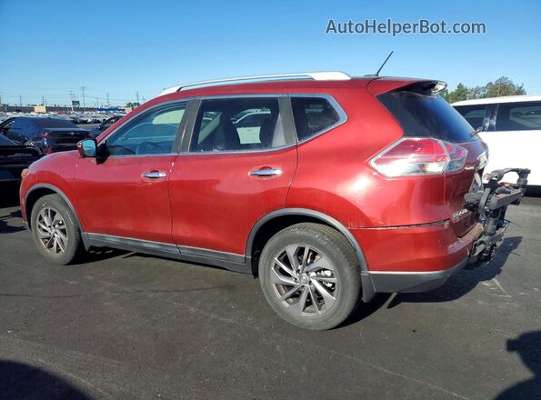 5N1AT2MV8GC805309 2016 NISSAN ROGUE Red უკანა მარცხენა