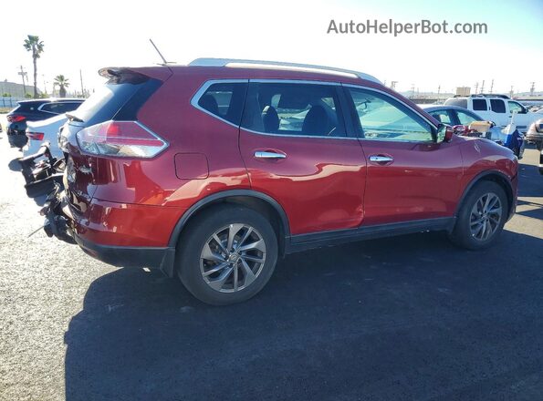 5N1AT2MV8GC805309 2016 NISSAN ROGUE Red უკანა მარჯვენა