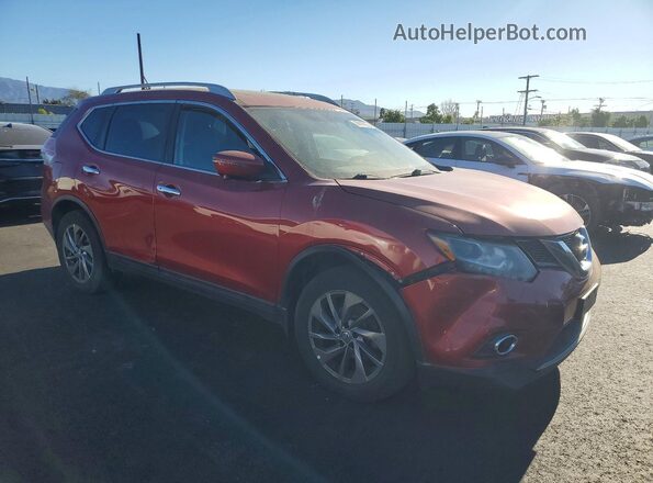 5N1AT2MV8GC805309 2016 NISSAN ROGUE Red წინა მარჯვენა