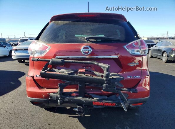 5N1AT2MV8GC805309 2016 NISSAN ROGUE Red უკანა ხედი
