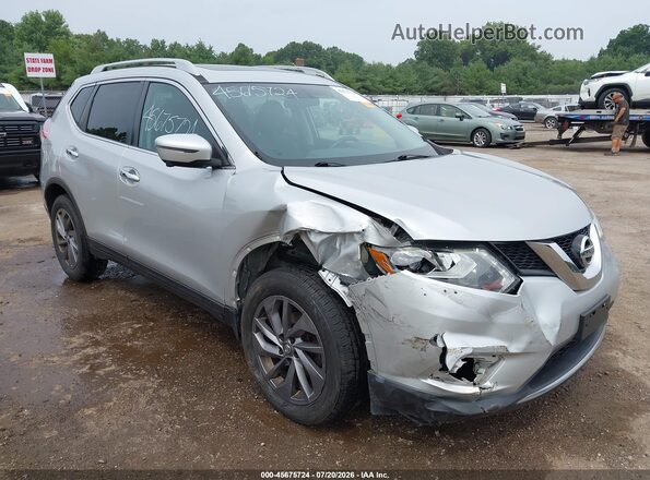 5N1AT2MV8GC814785 2016 NISSAN ROGUE Silver Vista frontal