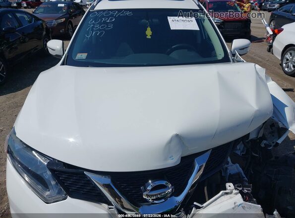 5N1AT2MV8GC847303 2016 NISSAN ROGUE White Widok wnętrza 360 stopni