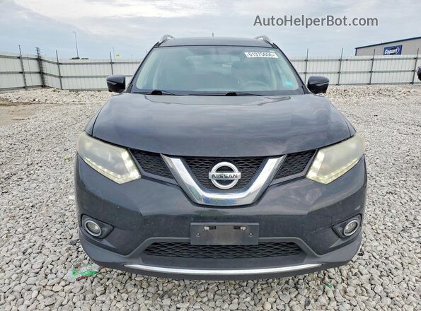 5N1AT2MV8GC863159 2016 NISSAN ROGUE Black Դիմացի տեսք