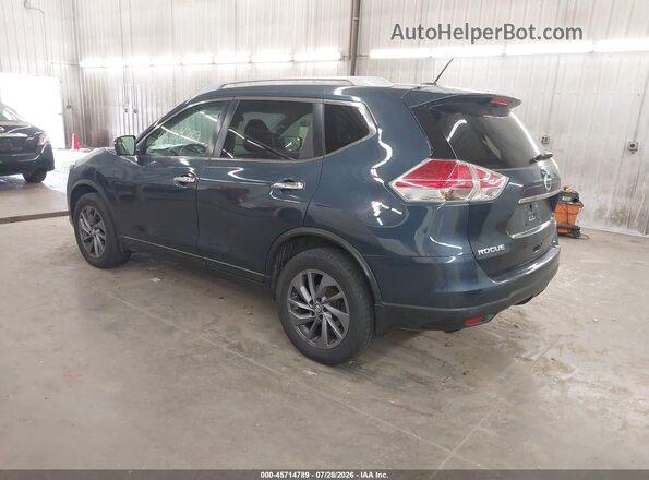 5N1AT2MV8GC869561 2016 NISSAN ROGUE Blue Задня ліва чверть