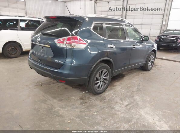 5N1AT2MV8GC869561 2016 NISSAN ROGUE Blue Задня права чверть