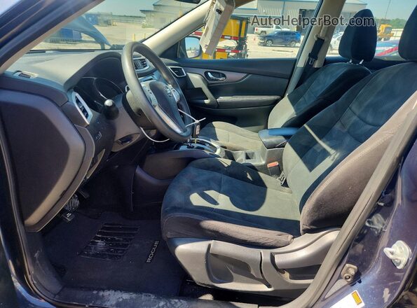 5N1AT2MV8GC890457 2016 NISSAN ROGUE Blue Вид салону спереду