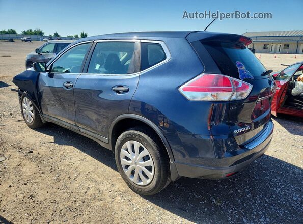 5N1AT2MV8GC890457 2016 NISSAN ROGUE Blue Задня ліва чверть