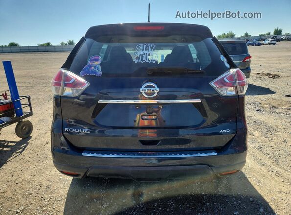 5N1AT2MV8GC890457 2016 NISSAN ROGUE Blue Вид ззаду
