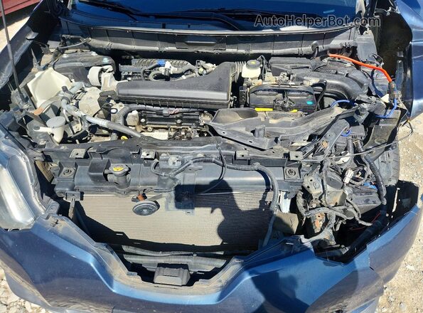 5N1AT2MV8GC890457 2016 NISSAN ROGUE Blue Вид підкапотного простору