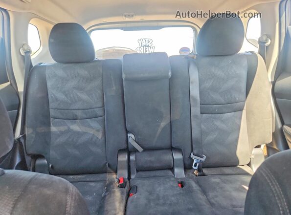 5N1AT2MV8GC890457 2016 NISSAN ROGUE Blue Вид задніх сидінь