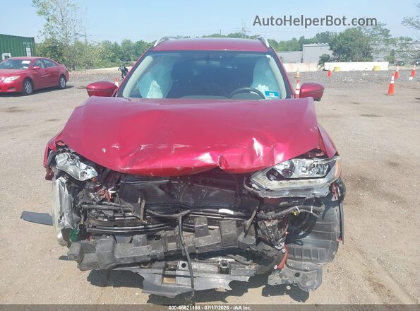 5N1AT2MV8GC920153 2016 NISSAN ROGUE Red Widok zestawu wskaźników