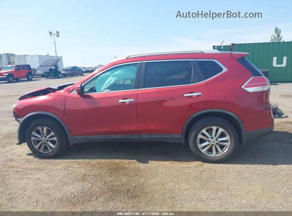 5N1AT2MV8GC920153 2016 NISSAN ROGUE Red Widok wnętrza 360 stopni