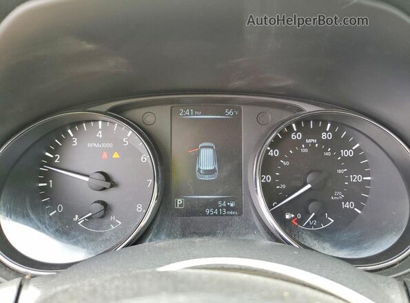 5N1AT2MV8HC762737 2017 NISSAN ROGUE Gray Instrument cluster view