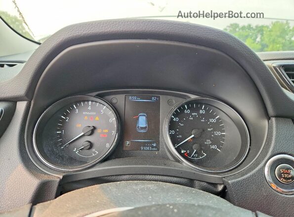 5N1AT2MV8HC844791 2017 NISSAN ROGUE White ხელსაწყოთა პანელის ხედი