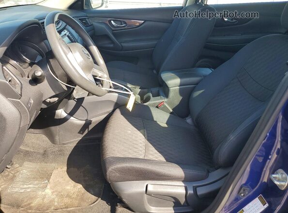 5N1AT2MV8JC730232 2018 NISSAN ROGUE Blue Вид салону спереду