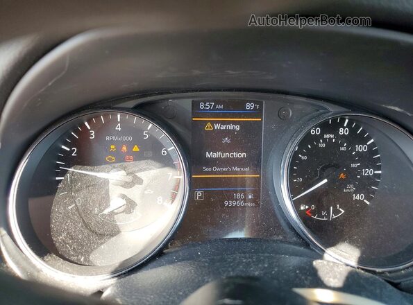 5N1AT2MV8JC730232 2018 NISSAN ROGUE Blue Вид щитка приладів