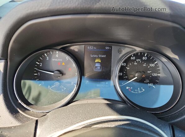 5N1AT2MV8JC739920 2018 NISSAN ROGUE White Instrument cluster view