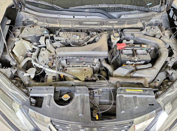 5N1AT2MV8JC742820 2018 NISSAN ROGUE Black Вид підкапотного простору