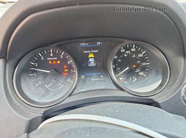 5N1AT2MV8JC787501 2018 NISSAN ROGUE Gray ხელსაწყოთა პანელის ხედი