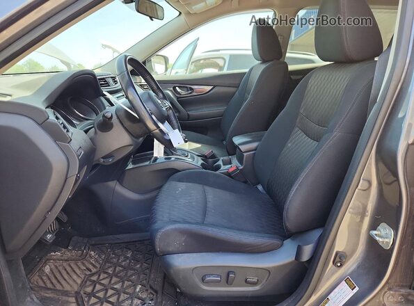 5N1AT2MV8JC787501 2018 NISSAN ROGUE Gray წინა სალონის ხედი