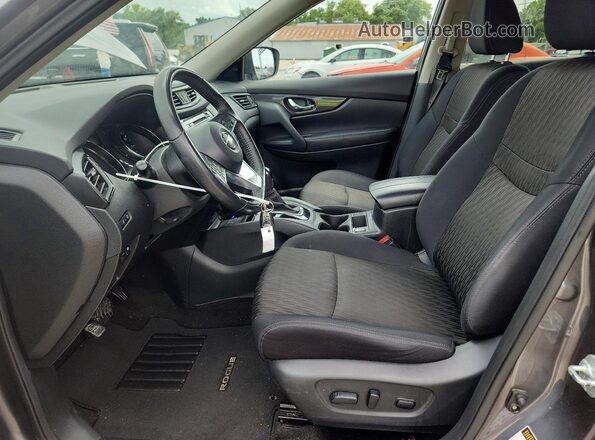 5N1AT2MV8JC825812 2018 NISSAN ROGUE Gray Widok wnętrza z przodu