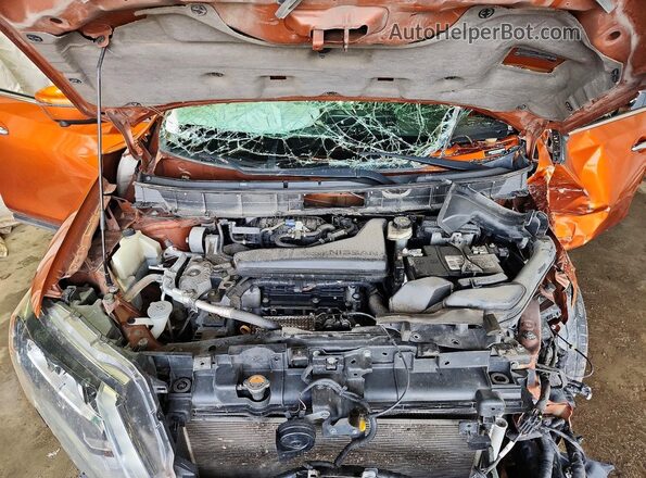 5N1AT2MV8KC700214 2019 NISSAN ROGUE Orange Շարժիչի բաժամունքի տեսք
