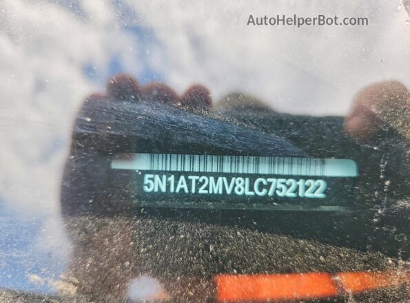 5N1AT2MV8LC752122 2020 NISSAN ROGUE Серебряный Вид наклейки с VIN-кодом