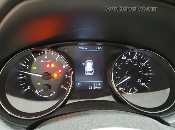 5N1AT2MV8LC778168 2020 NISSAN ROGUE Burgundy Instrument cluster view