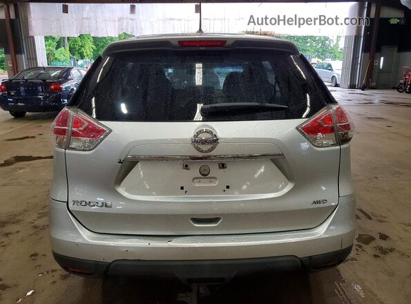 5N1AT2MV9GC762146 2016 NISSAN ROGUE Серебряный Вид сзади