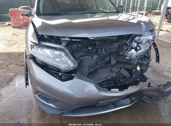 5N1AT2MV9GC774216 2016 NISSAN ROGUE Gray Front view