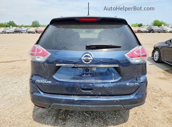 5N1AT2MV9GC807554 2016 NISSAN ROGUE Blue Вид ззаду