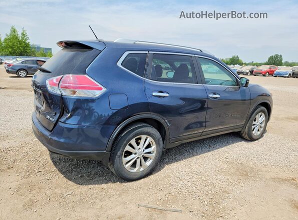 5N1AT2MV9GC807554 2016 NISSAN ROGUE Blue Задня права чверть
