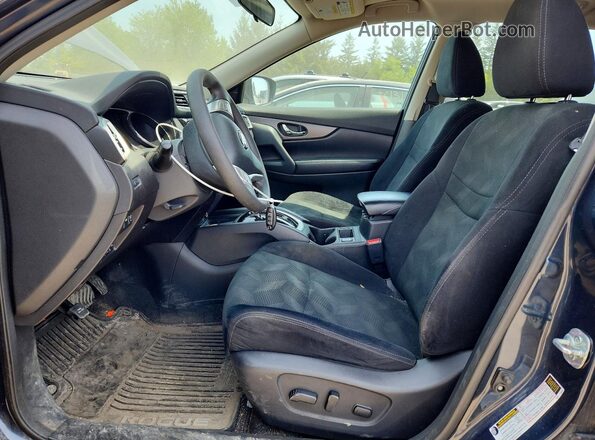 5N1AT2MV9GC807554 2016 NISSAN ROGUE Blue Вид салону спереду