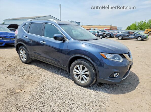 5N1AT2MV9GC807554 2016 NISSAN ROGUE Blue Передня права чверть